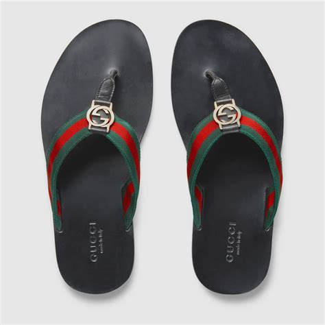 mens gucci thongs|gucci slides men price.